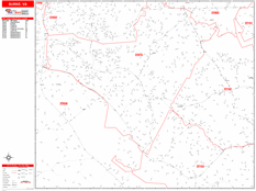 Burke Digital Map Red Line Style