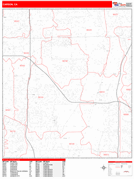 Carson Digital Map Red Line Style