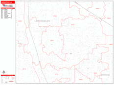 Cerritos Digital Map Red Line Style