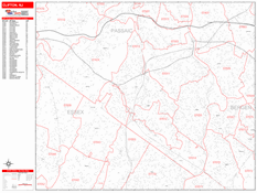 Clifton Digital Map Red Line Style