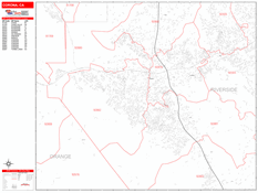 Corona Digital Map Red Line Style