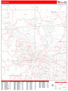Dayton Digital Map Red Line Style