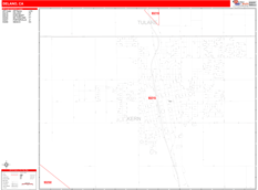 Delano Digital Map Red Line Style