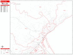 Duluth Digital Map Red Line Style