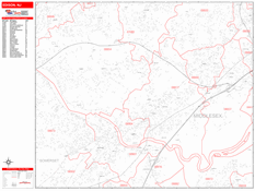 Edison Digital Map Red Line Style