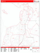 Everett Digital Map Red Line Style