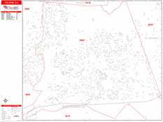 Folsom Digital Map Red Line Style