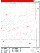 Gardena Digital Map Red Line Style