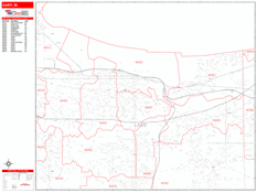 Gary Digital Map Red Line Style