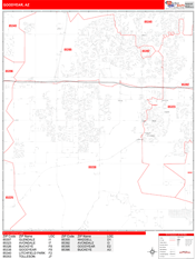 Goodyear Digital Map Red Line Style