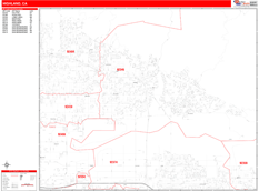 Highland Digital Map Red Line Style