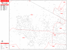 Hillsboro Digital Map Red Line Style