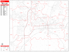 Joliet Digital Map Red Line Style