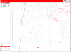 Lakeville Digital Map Red Line Style