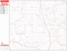 Lakewood Digital Map Red Line Style
