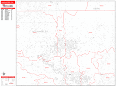 Lancaster Digital Map Red Line Style