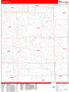 Lauderhill Digital Map Red Line Style