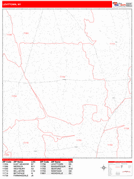 Levittown Digital Map Red Line Style
