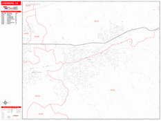 Livermore Digital Map Red Line Style