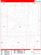 Margate Digital Map Red Line Style