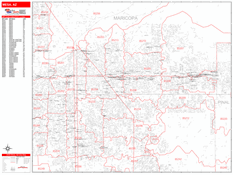 Mesa Digital Map Red Line Style