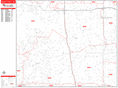 Minnetonka Digital Map Red Line Style