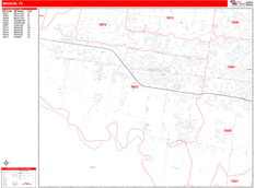 Mission Digital Map Red Line Style