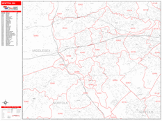 Newton Digital Map Red Line Style