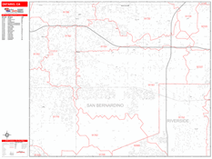 Ontario Digital Map Red Line Style