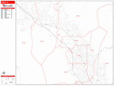 Orem Digital Map Red Line Style