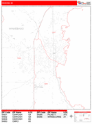 Oshkosh Digital Map Red Line Style