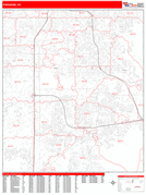 Paradise Digital Map Red Line Style