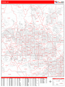 Phoenix Digital Map Red Line Style