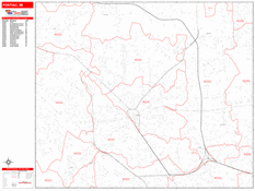 Pontiac Digital Map Red Line Style