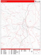 Providence Digital Map Red Line Style