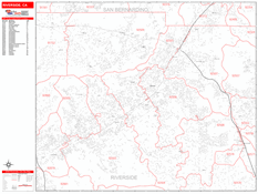 Riverside Digital Map Red Line Style