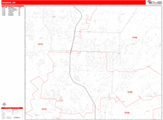 Rogers Digital Map Red Line Style