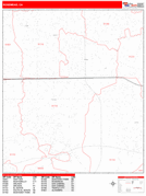 Rosemead Digital Map Red Line Style