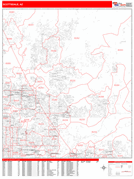Scottsdale Digital Map Red Line Style