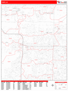 Tempe Digital Map Red Line Style