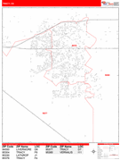 Tracy Digital Map Red Line Style