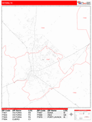 Victoria Digital Map Red Line Style