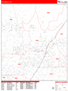 Victorville Digital Map Red Line Style