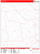 Waterford Digital Map Red Line Style