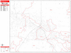 Waterloo Digital Map Red Line Style