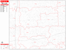 Westland Digital Map Red Line Style