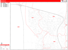 Weston Digital Map Red Line Style