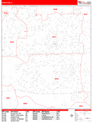 Wheaton Digital Map Red Line Style