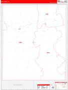 Bent County, CO Digital Map Red Line Style