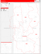 Boone County, IL Digital Map Red Line Style